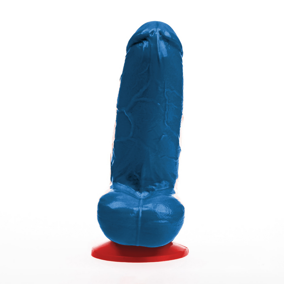 ✊Fuck & Fist Freyr S - Realistische Dildo met Ballen - 4.7 / 12 cm - Blauw