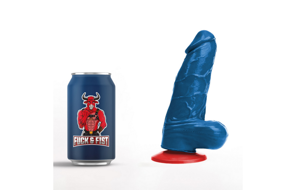 ✊Fuck & Fist Freyr S – Realistischer Dildo mit Hoden – 4,7 / 12 cm – Blau