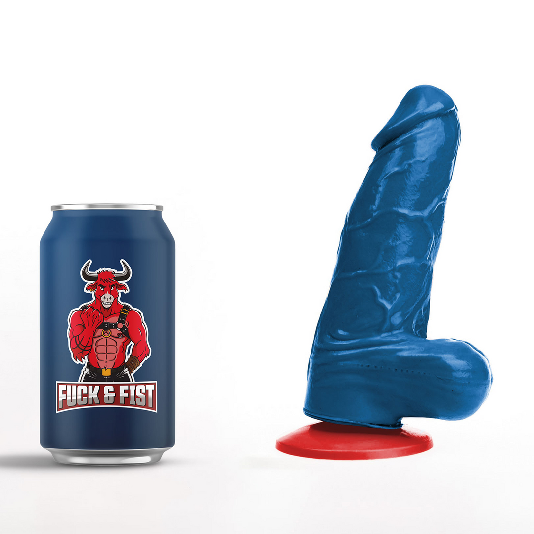 Freyr S - Realistic Dildo with Balls - 4.7 / 12 cm - Blue