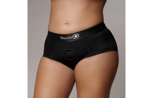 Vibrierender Strap-on Slip - XL/XXL - Schwarz