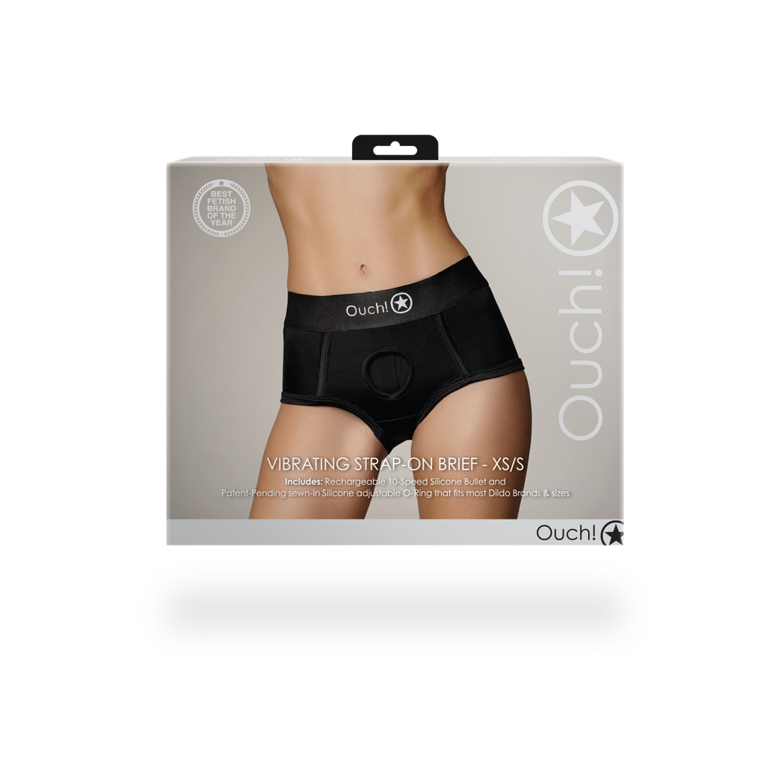 Vibrerende Strap-on Boxer XS/S Zwart – Comfort & Plezier