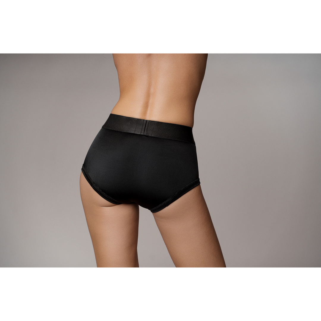 Vibrating Strap-on Boxer XS/S Black – Comfort & Pleasure