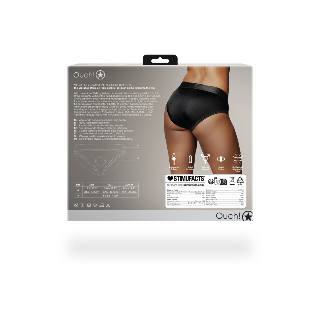 Vibrierende Strap-on-Boxershorts Schwarz M/L | Komfort & Sensation