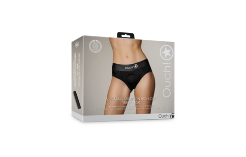 Vibrierender Strap-on High Slip XS/S Schwarz | Komfort & Sensation