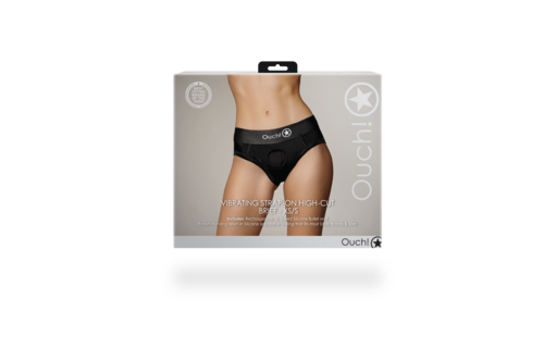 Vibrating Strap-on High Brief XS/S Black | Comfort & Sensation