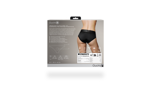 Vibrierender Strap-on High Slip XS/S Schwarz | Komfort & Sensation