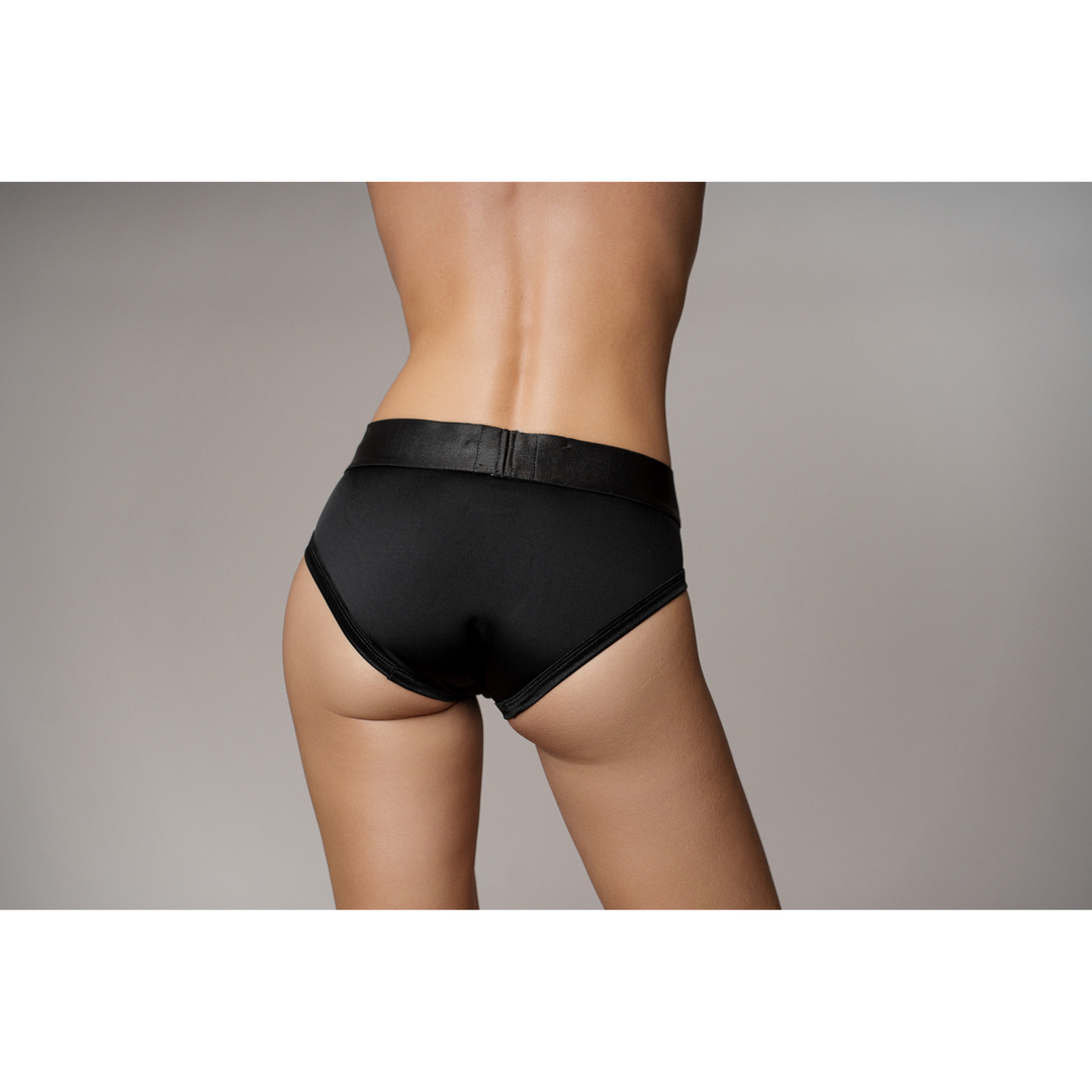 Vibrating Strap-on High Brief XS/S Black | Comfort & Sensation