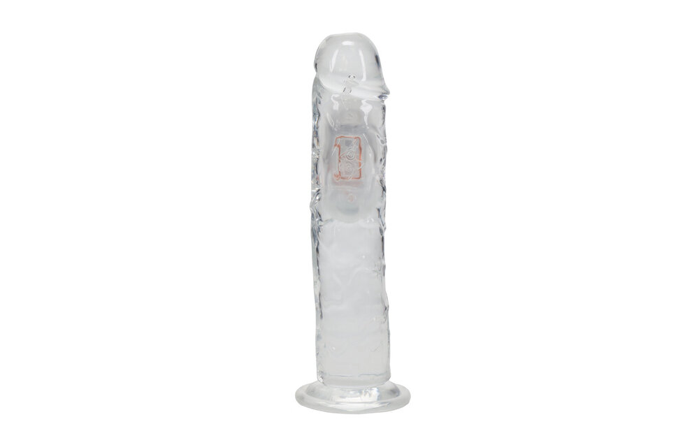 LED Vibrerende Rechte Penis 22 cm Transparant – RealRock