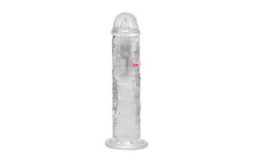 LED Vibrating Straight Cock - 8 / 20 cm - Transparent