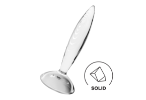 Sparkling Crystal 10 cm Glass Dildo Transparent | Satisfyer