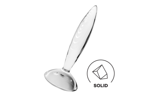 Sprankelend Kristal 10cm Glazen Dildo Transparant | Satisfyer