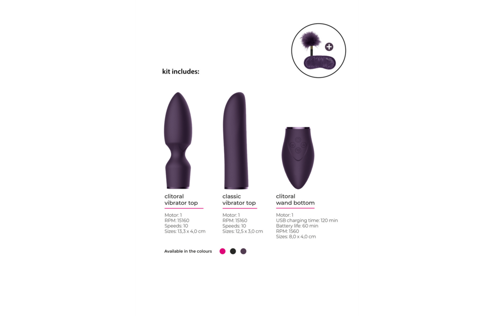 Pleasure Kit #4 Vibrator – Vielseitig & Leises Vergnügen in Lila