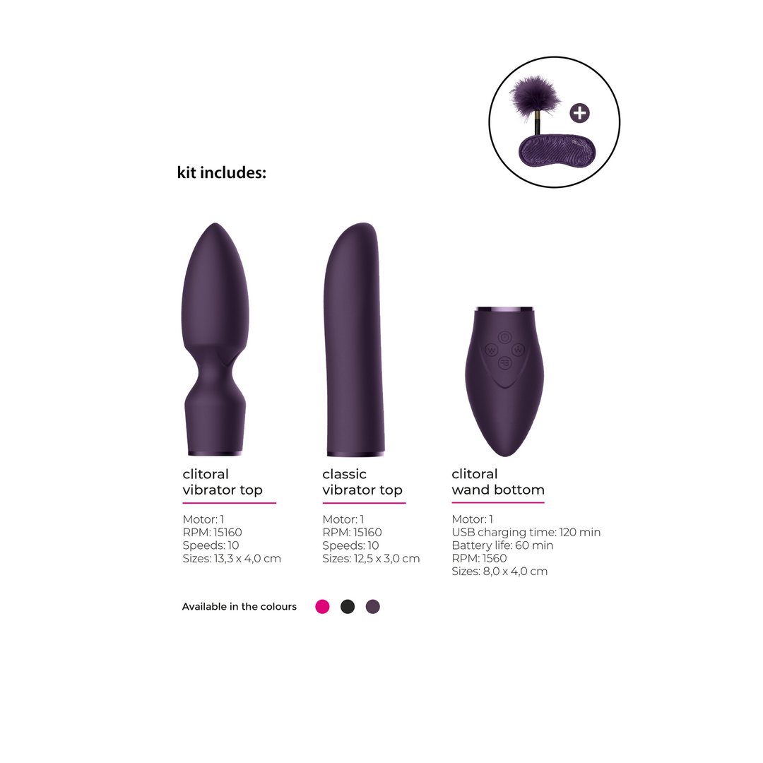 Pleasure Kit #4 Vibrator – Vielseitig & Leises Vergnügen in Lila