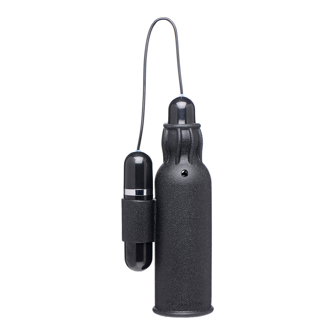 Lightning Stroke - Siliconen Stroker met Vibrerende Bullet