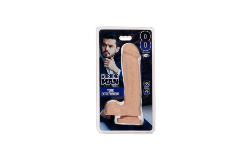 Working Man Dildo 22.9 cm - Realistic & With Suction Cup