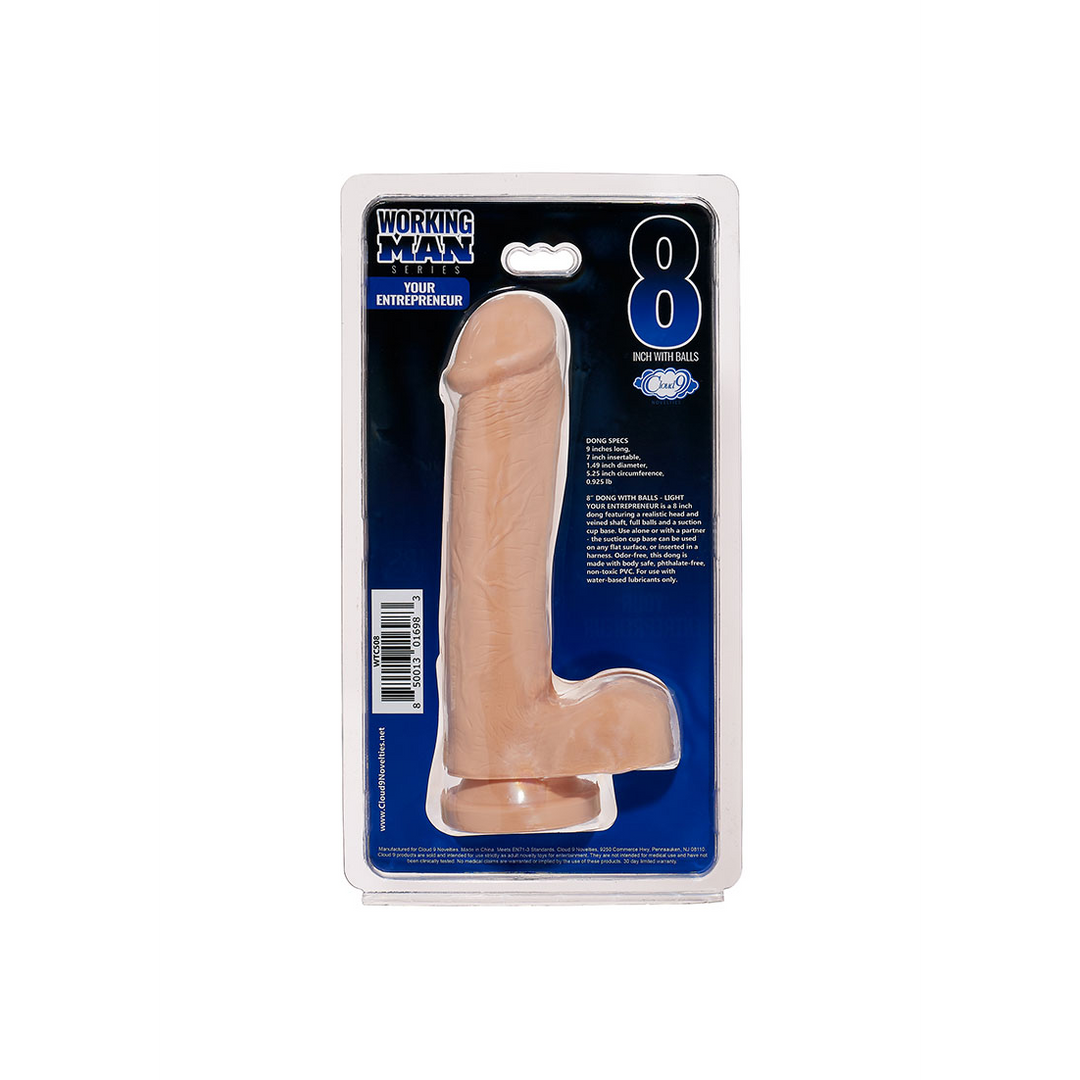 Working Man Dildo 22.9 cm - Realistic & With Suction Cup