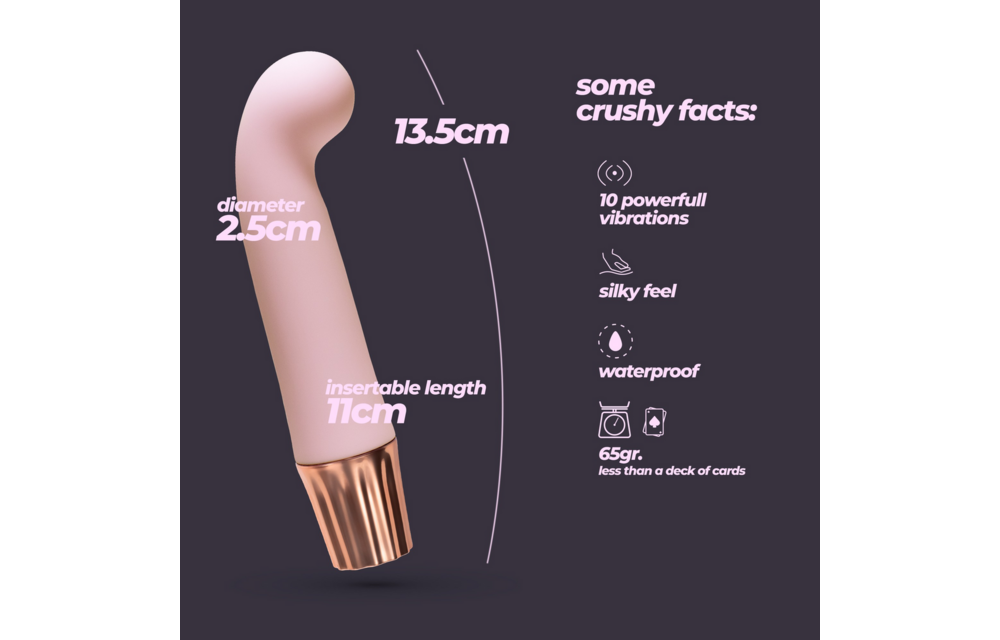 Mellow Gee Mini G-Spot Vibrator Pink – Compact & Powerful