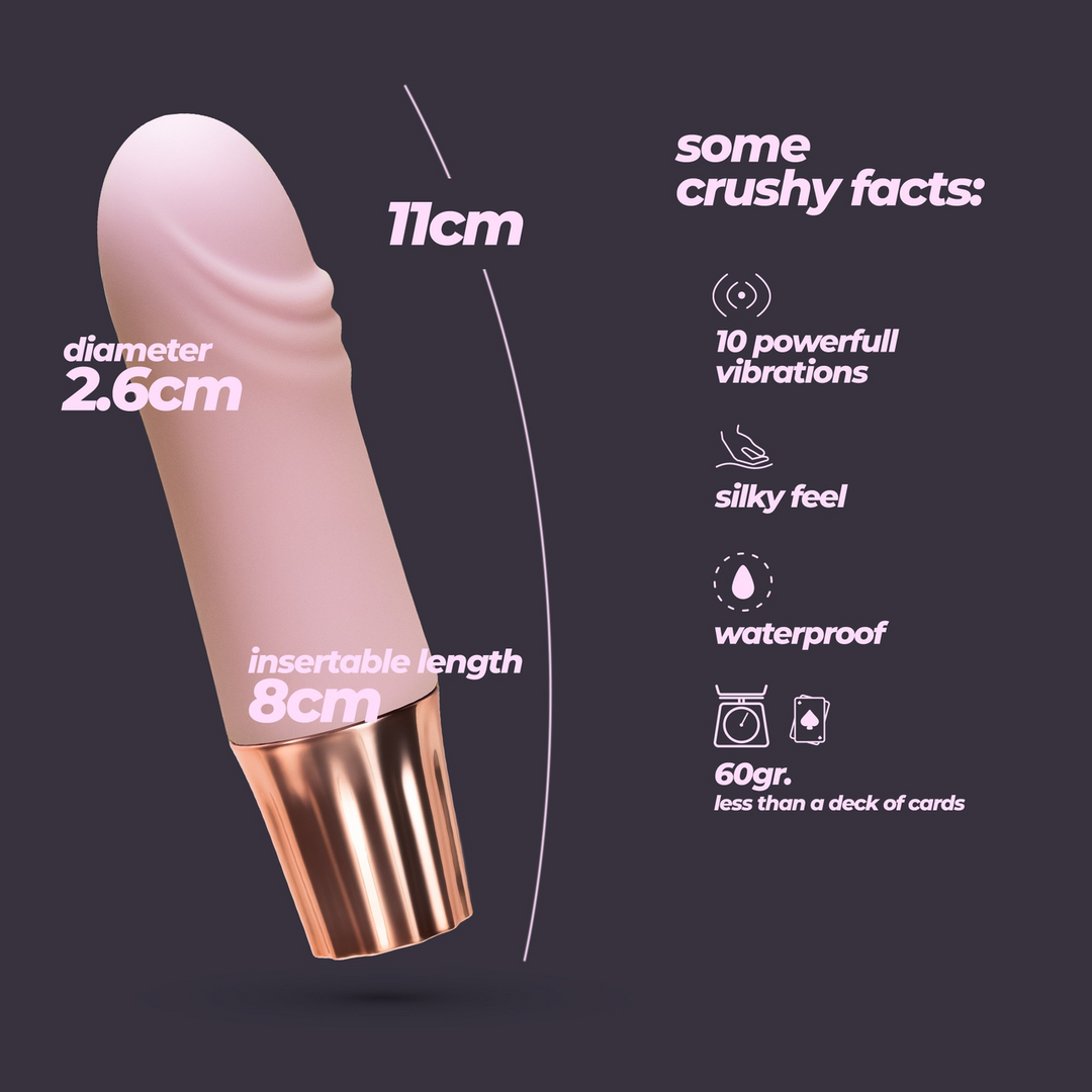 Mellow Waves Roze Minivibrator – Krachtig & Compact Genot