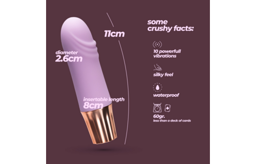 Mellow Waves Lavender Mini Vibrator – Small & Powerful