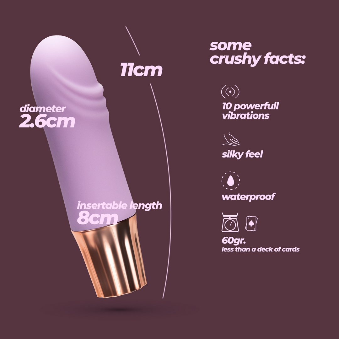 Mellow Waves Lavender Mini Vibrator – Small & Powerful