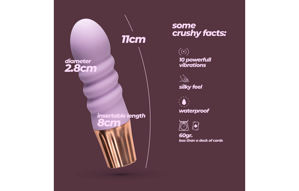 Mellow Bubbles Lavender Mini Vibrator – Compact & Powerful