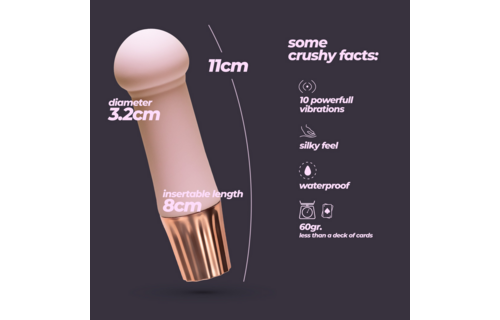 Mellow Puff Mini Staafvibrator Roze – Compact & Krachtig