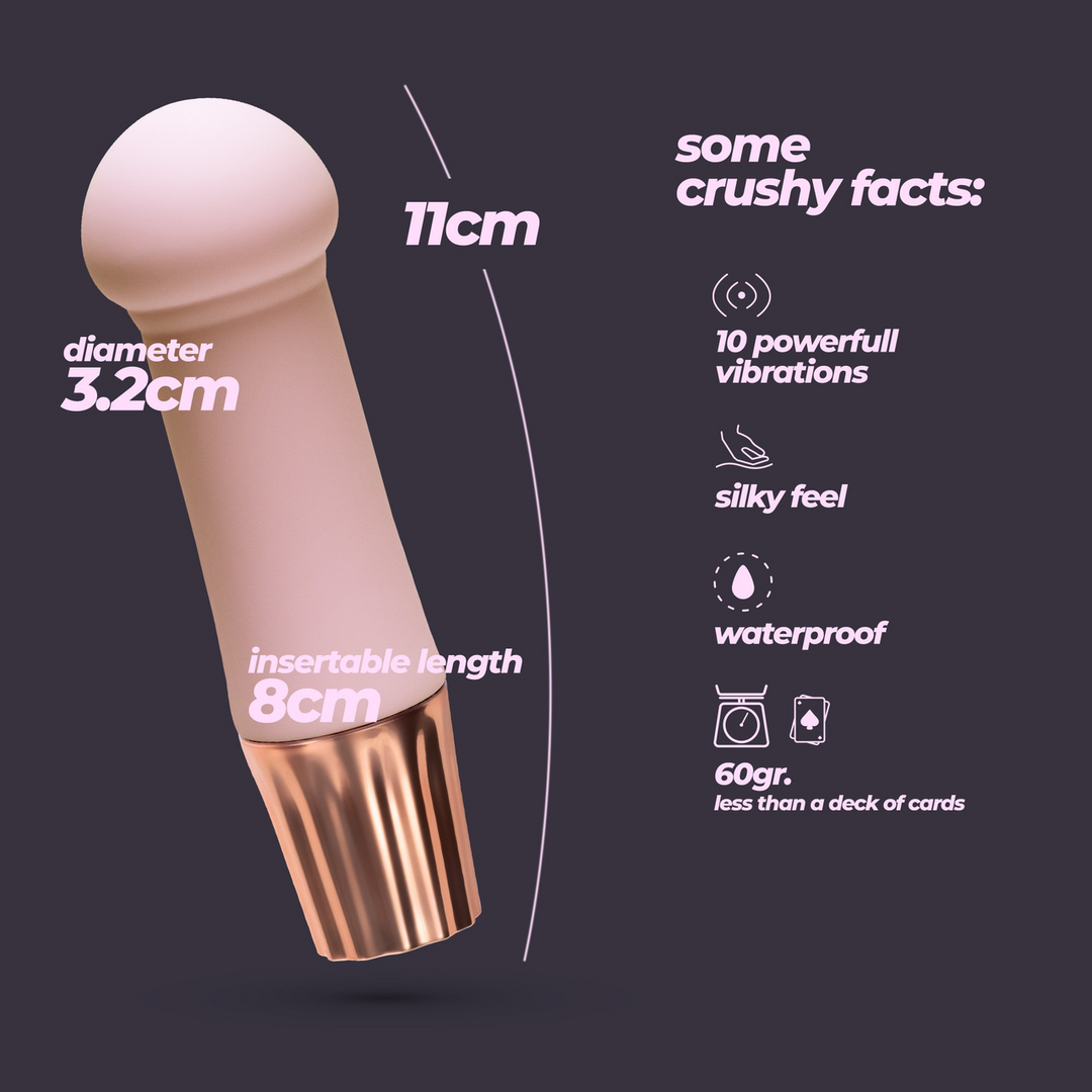 Mellow Puff - Mini Wand Vibrator - Pink