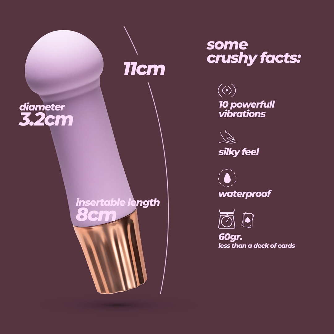 Mellow Puff - Mini Wand Vibrator - Lavender