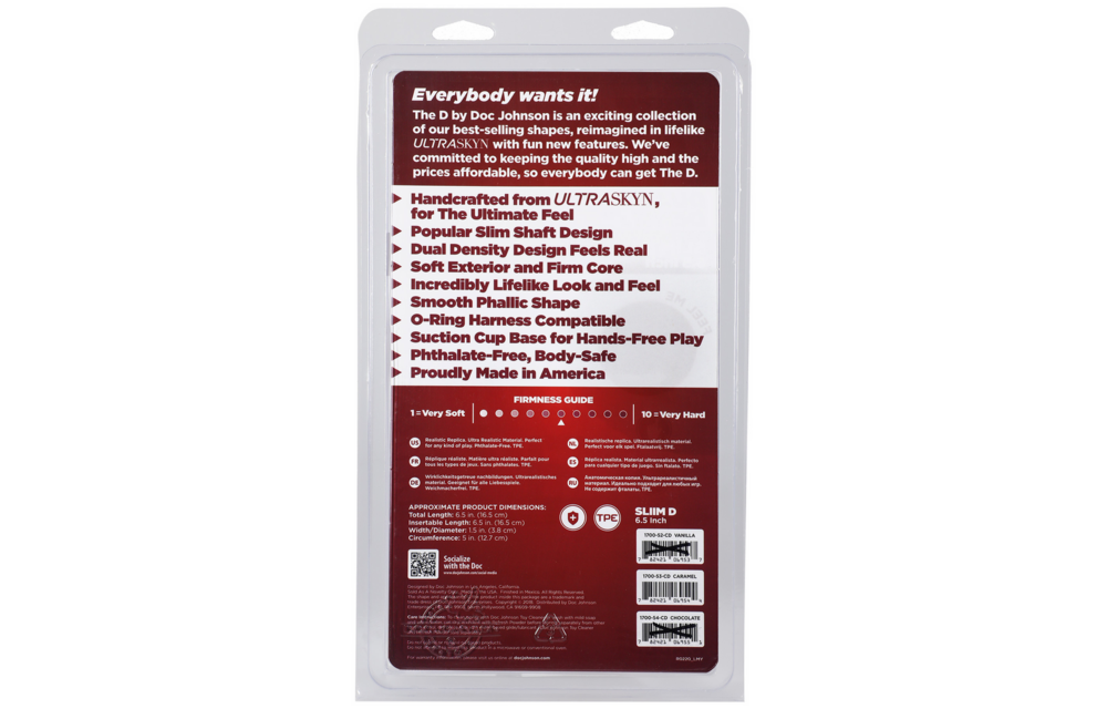 Slim D - Realistic ULTRASKYN Dildo met Ballen - 6 / 15 cm