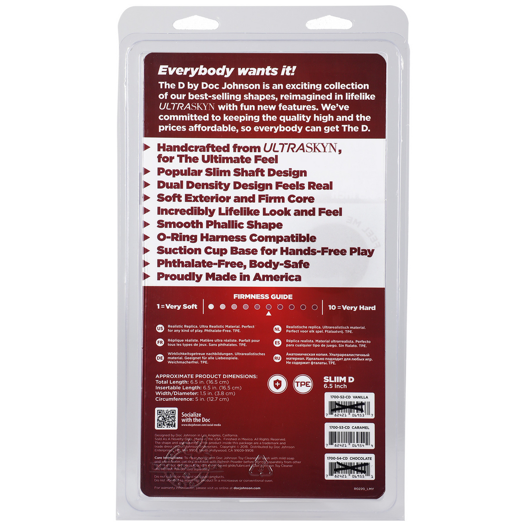Slim D - Realistic ULTRASKYN Dildo met Ballen - 6 / 15 cm