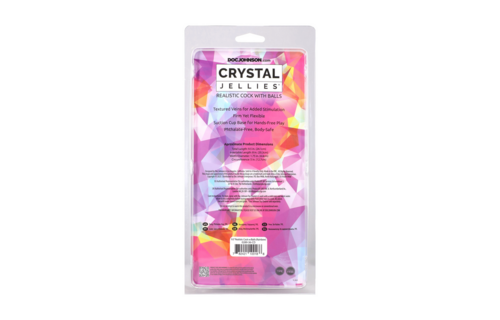 Realistische Cock met Ballen - 9,5 / 24,1 cm - Regenboog