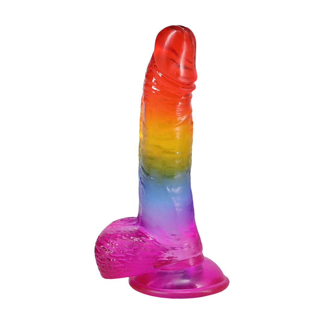Realistic Cock with Balls 21.1 cm – Flexible & Safe