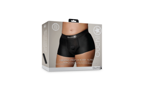 Vibrerende Strap-on Boxer - XL/XXL - Zwart