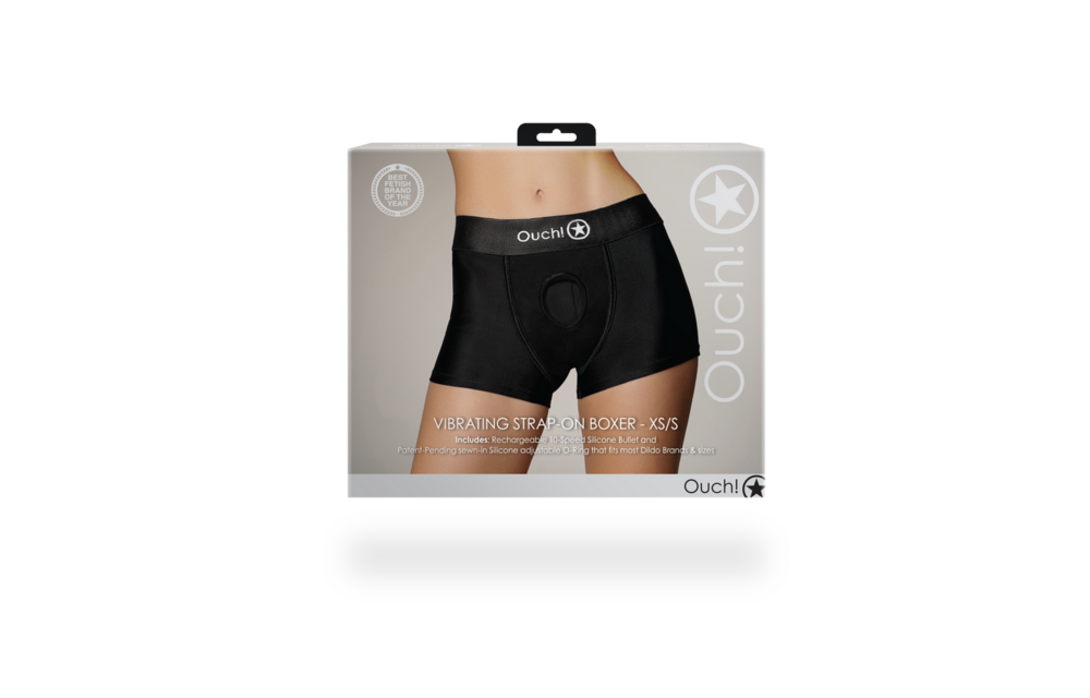 Vibrerende Strap-on Boxer XS/S Zwart | Comfort & Sensatie