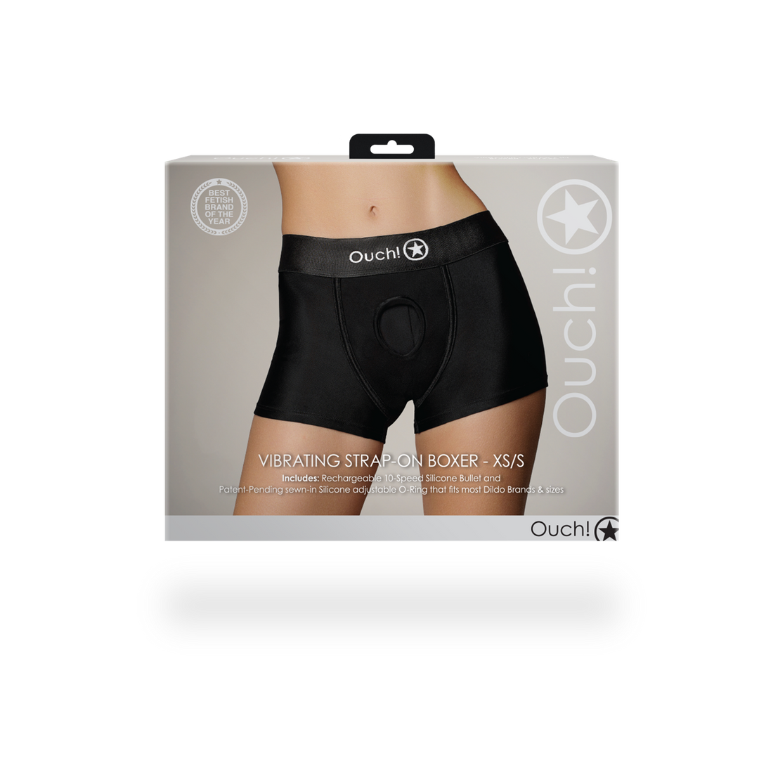 Vibrerende Strap-on Boxer XS/S Zwart | Comfort & Sensatie