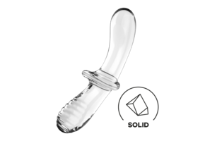 Double Crystal 18 cm – Glasdildo Transparent Satisfyer