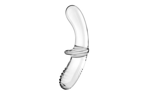 Dubbele Crystal - Glazen Dildo - Transparant
