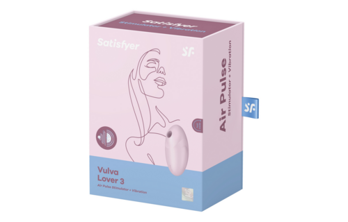Vulva Lover 3 - Double Air Pulse Vibrator - Pink