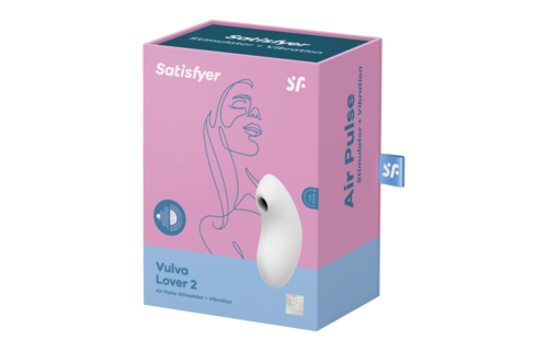 Vulva Lover 2 - Doppelter Luftdruck-Vibrator - Weiß