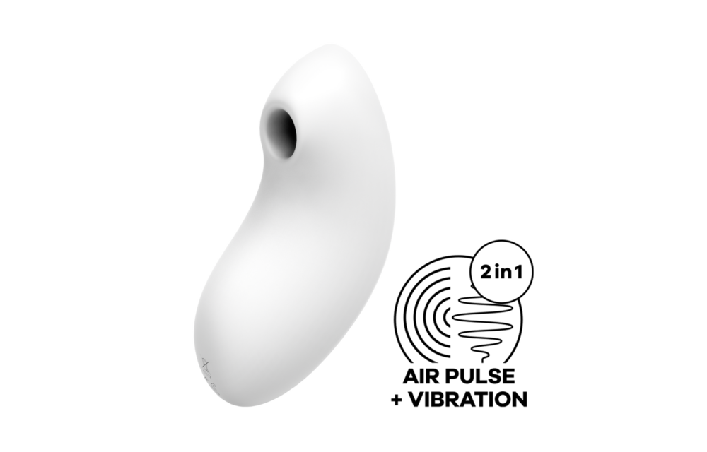 Vulva Lover 2 - Double Air Pulse Vibrator - White