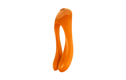 Candy Cane Finger Vibrator Orange – Powerful & Compact pleasure