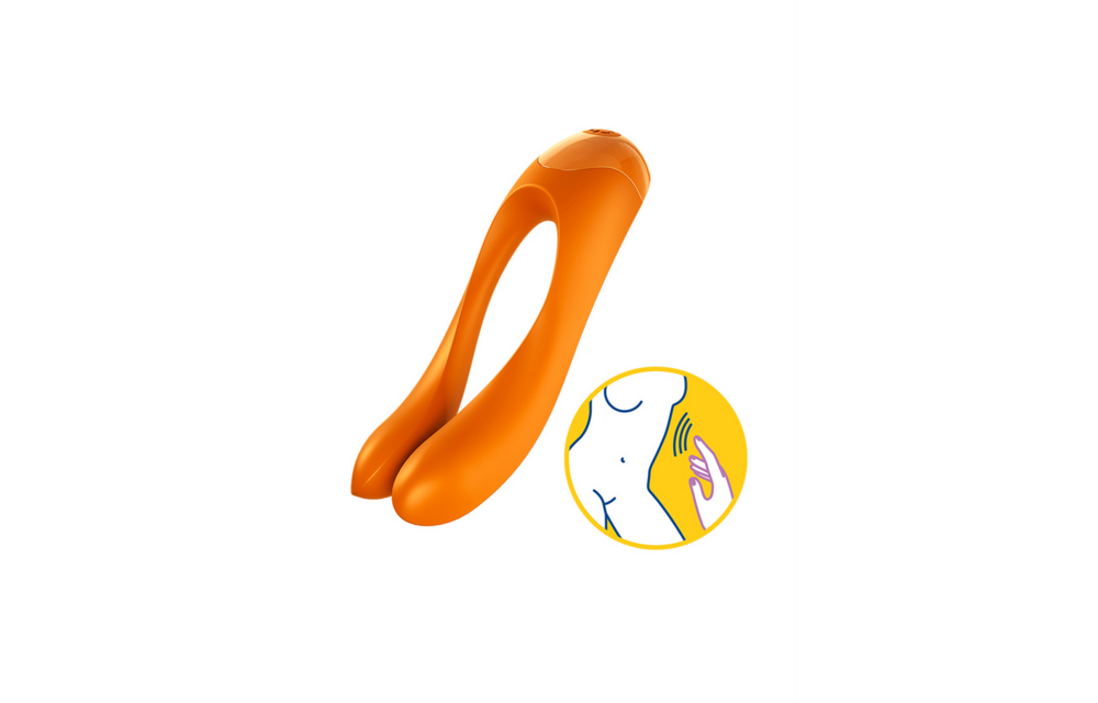 Candy Cane Fingervibrator Orange – Kraftvolles & kompaktes Vergnügen