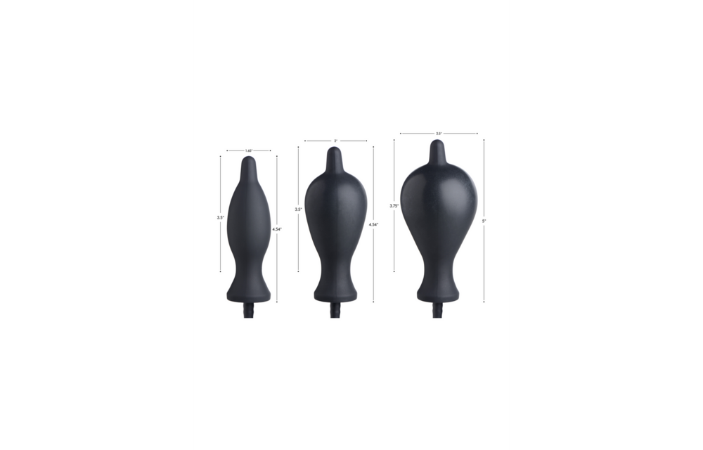 Dark Inflator 62 cm – Bequemer aufblasbarer Plug aus Silikon