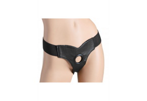 Bella Strap-On 29 cm | Verstellbarer Velours-Dildo-Harness