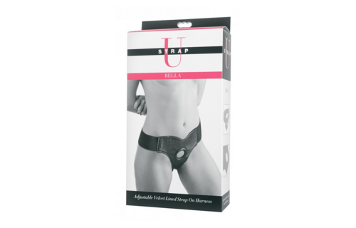 Bella Strap-On 29 cm | Adjustable Velour Dildo Harness