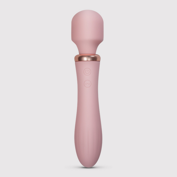 Jinx Double Wand Massager Pink | Heat & 10 Vibrations