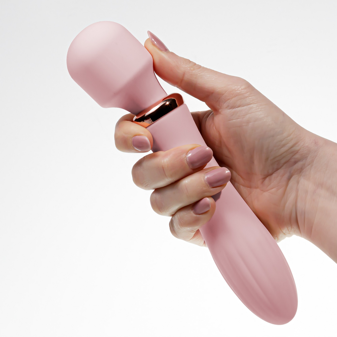Jinx - Dual Wand Massager met Verwarmingsmodus - Rosé Wijn