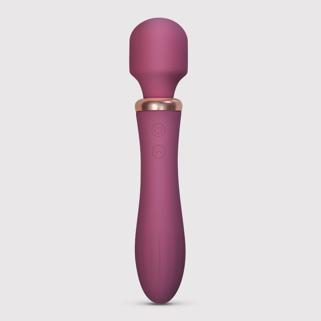 Jinx - Dual Wand Massager with Heating Mode - Red Wine