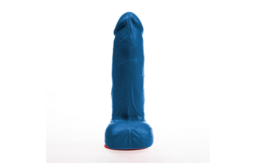✊Fuck & Fist Hoenir M – Realistischer Dildo mit Hoden – 6,3 / 16 cm – Blau