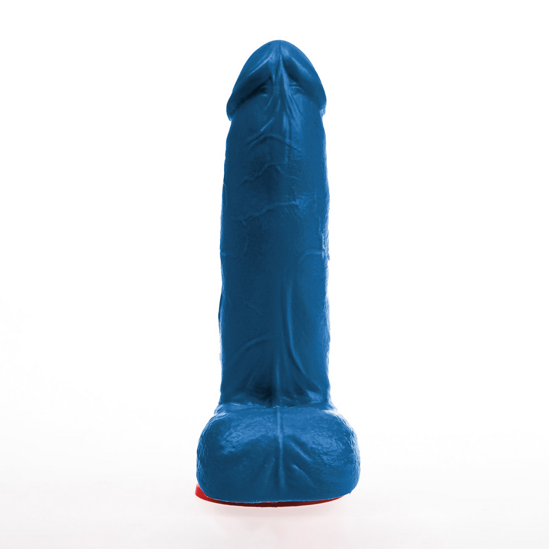 ✊Fuck & Fist Hoenir M – Realistischer Dildo mit Hoden – 6,3 / 16 cm – Blau